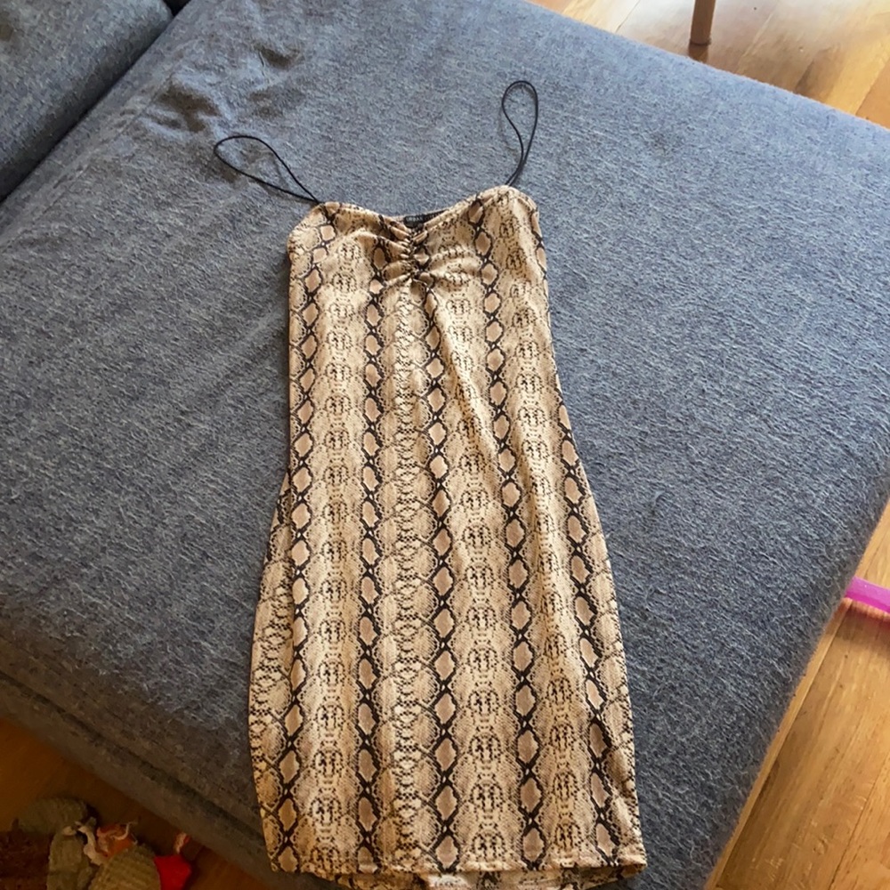 Snake print dress